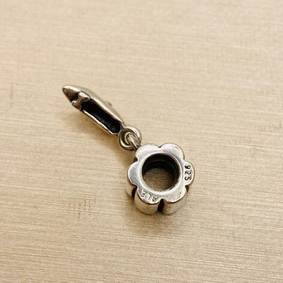 EUC Pandora 790420 Sterling Silver Stiletto Shoe Dangle Charm - Picture 9 of 10